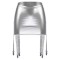High Waist Wetlook Sexy Rave Costume Short Pants with Garters - Silver