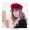 Autumn Winter Visor Casquette Captain Sailor Hats - Black