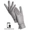 Classic Velvet Insole Side Decorated Stitch Winter Touch Screen Gloves - Gray