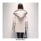 Oversized Waterproof Windbreaker Hood Coats - White