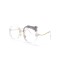 Optical Prescription Eyeglasses Retro Round Frame Anti Blue Light Glasses - Transparent