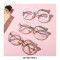 Optical Prescription Eyeglasses Retro Round Frame Anti Blue Light Glasses - Transparent Tea