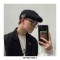British Style KPop Trend Classic Vintage Unisex Hats Caps - Blue