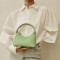 Luxury Crossbody Trendy Chain Decorated Purses Shoulder Handbag - Light Green
