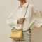 Luxury Crossbody Trendy Chain Decorated Purses Shoulder Handbag - Yellow