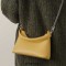 Luxury Crossbody Trendy Chain Decorated Purses Shoulder Handbag - Yellow