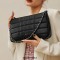 Shoulder Style Chain Straps Business Women Elegant Bag - Black