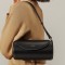 Stylish Crossbody Shoulder Bag Round Bucket Shape Purse Bags - Black