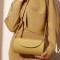 Stylish Crossbody Shoulder Bag Round Bucket Shape Purse Bags - Yellow
