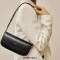 Saddle Style Elegant Well Shape Purses Handbags Bag - Black