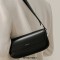 Saddle Style Elegant Well Shape Purses Handbags Bag - Black