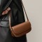 Saddle Style Elegant Well Shape Purses Handbags Bag - Brown