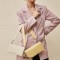 Envelope Shape Purses Shoulder Handbags Bag  - Beige