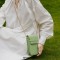 Crossbody Trendy Chain Decorated Mobile Phone Bag  - Light Green