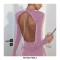 Backless Chain Glitter Club Party Sexy Dress