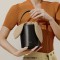 Casual Style String Medium Capacity Crossbody Shoulder Purses Mini Bucket Bag - Black
