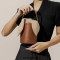 Casual Style String Medium Capacity Crossbody Shoulder Purses Mini Bucket Bag - Brown