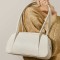 Large Capacity Stylish Shoulder Boston Style Bag - Beige