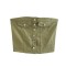 Street Summer Style Crop Chest Denim Sleeveless Over Top - Army Green