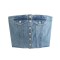 Street Summer Style Crop Chest Denim Sleeveless Over Top - Blue