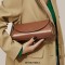 Formal Style Business Female Shoulder Handbag Purse Bags - Brown