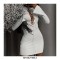 Bandage Black Vestido Knit Mini Dress