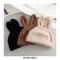 Soft Knitted Cute Anime Warm Short Plush Winter Bunny Hats - Beige