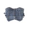 Street Summer Style Denim Punk Belt Short Sleeveless Over Top 