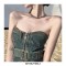 Street Summer Style Denim Punk Belt Short Sleeveless Over Top 