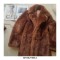 Shaggy Faux Fur Vintage Full Sleeve Winter Coats - Coffee