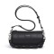 Bucket Shape Crossbody Shoulder Double Straps Stylish Bag - Black