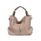 Hobos Shoulder Classic Tote Bags - Beige Faux Leather