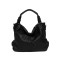 Hobos Shoulder Classic Tote Bags - Black Faux Leather