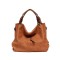 Hobos Shoulder Classic Tote Bags - Tan Faux Leather