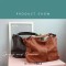 Hobos Shoulder Classic Tote Bags - Tan Faux Leather