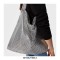 Sparkle Sequin Hobo Evening Metallic Bags - Silver