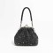 Chic Glitter Rhinestones Sparkling Crystal Cloud Shape Bags - Black