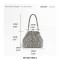 Chic Glitter Rhinestones Sparkling Crystal Cloud Shape Bags - Silver