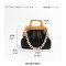 Acrylic Chain Cloud Shape Crossbody Bags - Gray