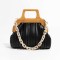 Acrylic Chain Cloud Shape Crossbody Bags - Black