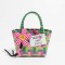 Jelly Color PVC Checkered Summer Beach Picnic Handbag Bags - Multicolor