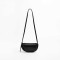 Korean Style Dumpling Shape Crossbody Mini Purse Bags - Black