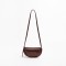 Korean Style Dumpling Shape Crossbody Mini Purse Bags - Brown