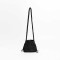 Cotton Rope Knitted Crossbody Small Purse Bag - Black