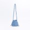Cotton Rope Knitted Crossbody Small Purse Bag - Blue
