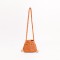 Cotton Rope Knitted Crossbody Small Purse Bag - Orange