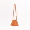 Cotton Rope Knitted Crossbody Small Purse Bag - Orange