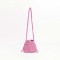 Cotton Rope Knitted Crossbody Small Purse Bag - Pink