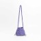 Cotton Rope Knitted Crossbody Small Purse Bag - Purple