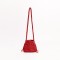Cotton Rope Knitted Crossbody Small Purse Bag - Red